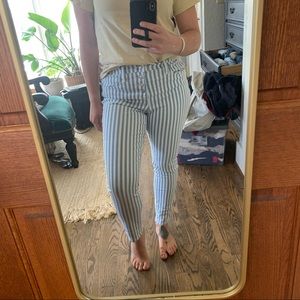 Striped Skinny Pants